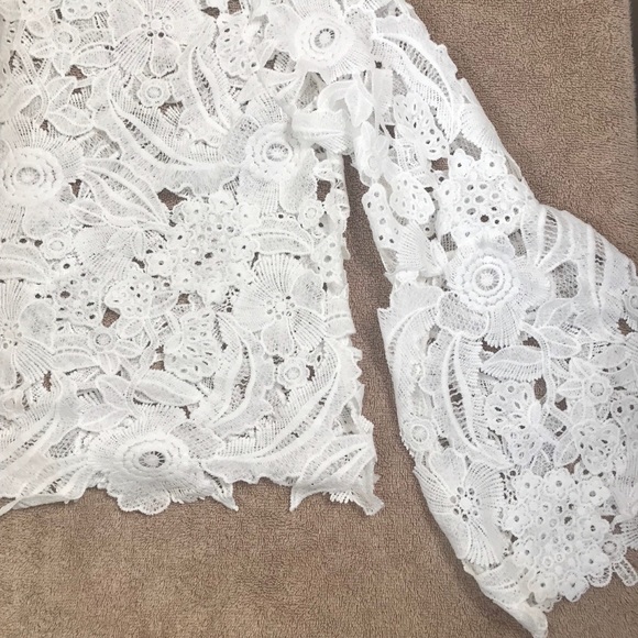 hollow flower lace top - Picture 7 of 7